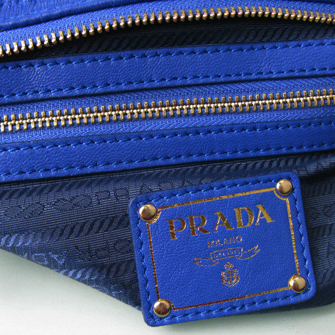 2014 Prada tessuto gauffre nappa leather tote bags BR4674 blue for sale